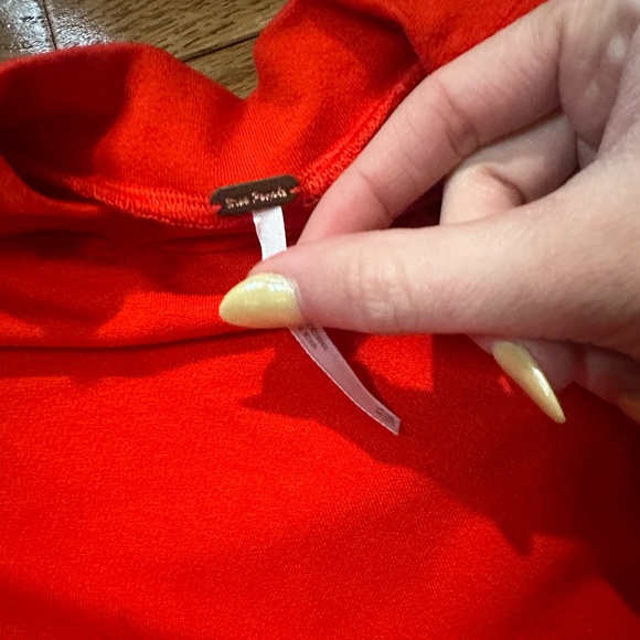 Free People Red Floral Embroidered Blouse - Picture 3 of 4